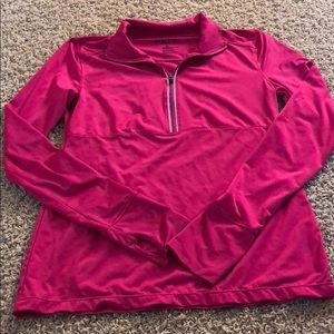Pink athletic zip up